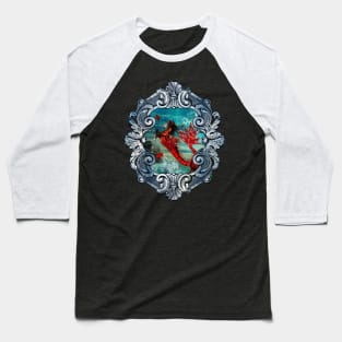 Wonderful seahorse with skulls in the deep ocean Baseball T-Shirt